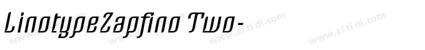 LinotypeZapfino Two字体转换